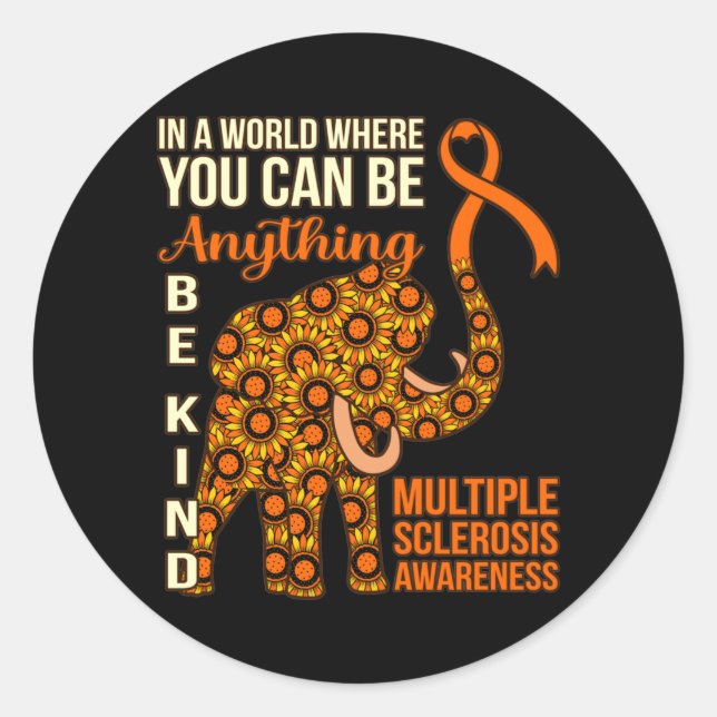 Adesivo Be Kind Multiple Sclerosis Awareness Support Graph (Frente)