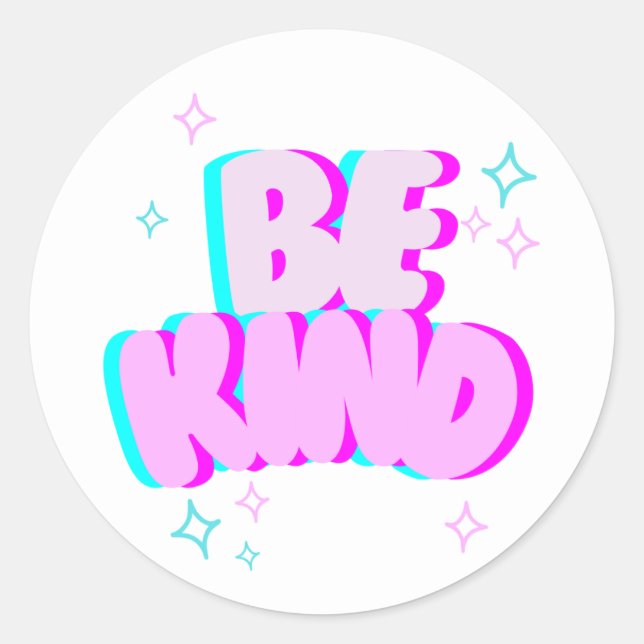 Adesivo “Be Kind” Round Sticker (Frente)