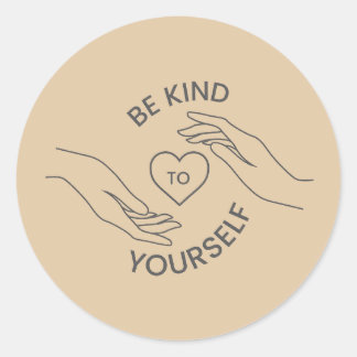 Adesivo Be Kind to Yourself | Gentle Reminder Line Sticker