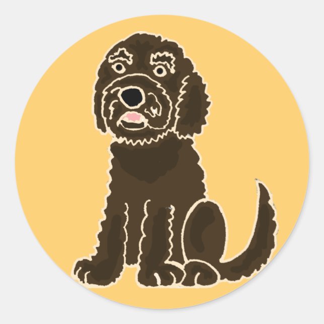 Adesivo BE- Pinheiros Labradoodle Chocolate (Frente)