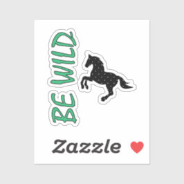 Adesivo Be Wild-Strong decorative horse