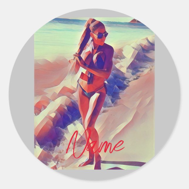 Adesivo Beach Girl Thunder_Cove (Frente)