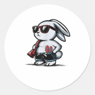 Adesivo Beach Rabbit Bunny Beach-Goer Summer
