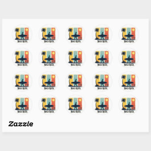 Adesivo Beach Rider 🏄 ‍ ♂️ Surf Tropical Retro Sticker