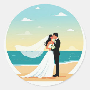Adesivo Beach Romance Wedker Sticker