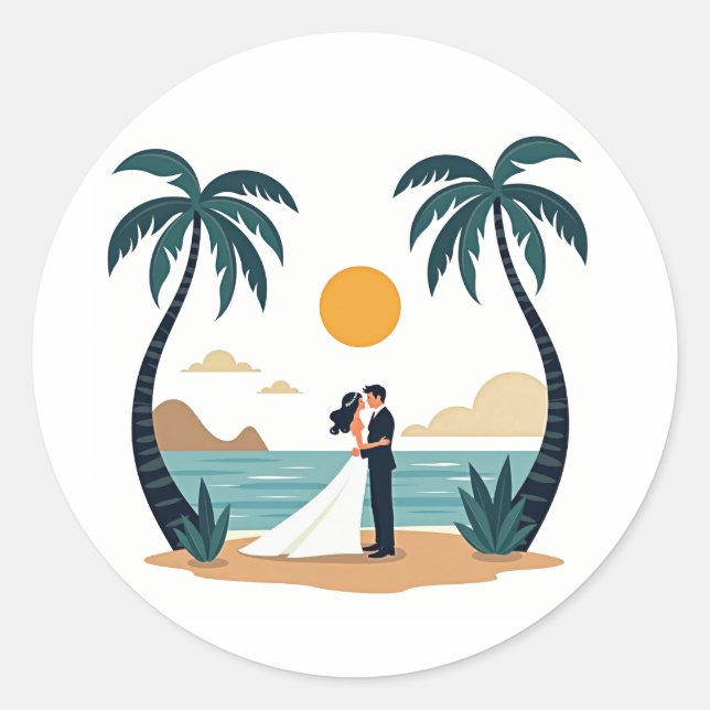 Adesivo Beach Romance Wedker Sticker (Frente)