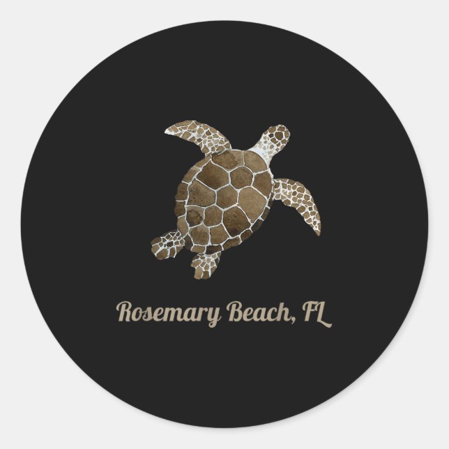 Adesivo Beach Rosemary, Fl Marine Biology Salvar A Turma D (Frente)