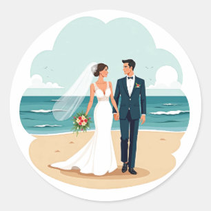 Adesivo Beach Wedding Romance Sticker