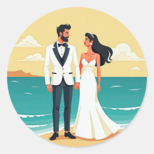 Adesivo Beach Wedding Romance Sticker