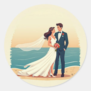 Adesivo Beach Wedding Romance Stickers