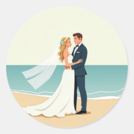 Adesivo Beach Wedding Romance Stickers
