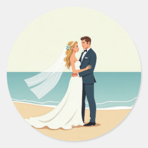 Adesivo Beach Wedding Romance Stickers