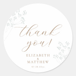 Adesivo Beach Wedding | Thank You Sticker