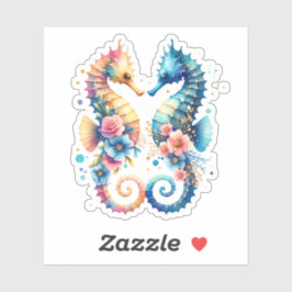 Adesivo Beachê rosa, azul e costeira Dourada