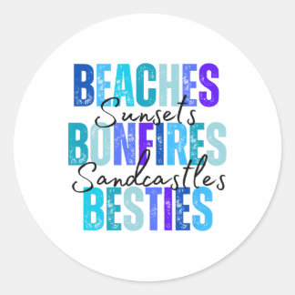 Adesivo Beaches Bonfire Besties