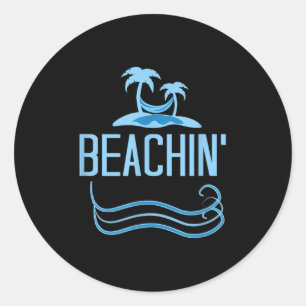 Adesivo Beachin Funny Beach Theme Men Women Adultos