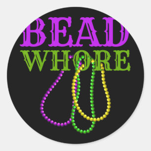 Adesivo Bead Engraçado Adulto Humor Mardi Gras