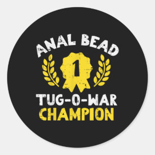 Adesivo Bead Tug O War Champher Engraçado Dizendo Humor Ad
