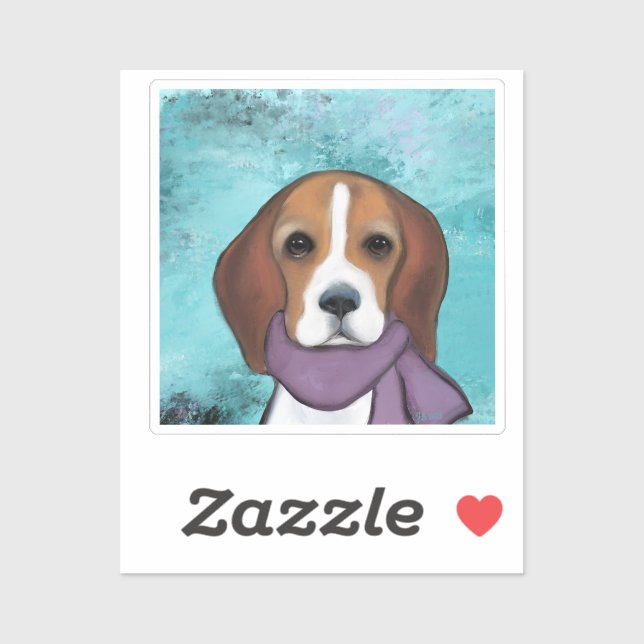 Adesivo Beagle (Folha)