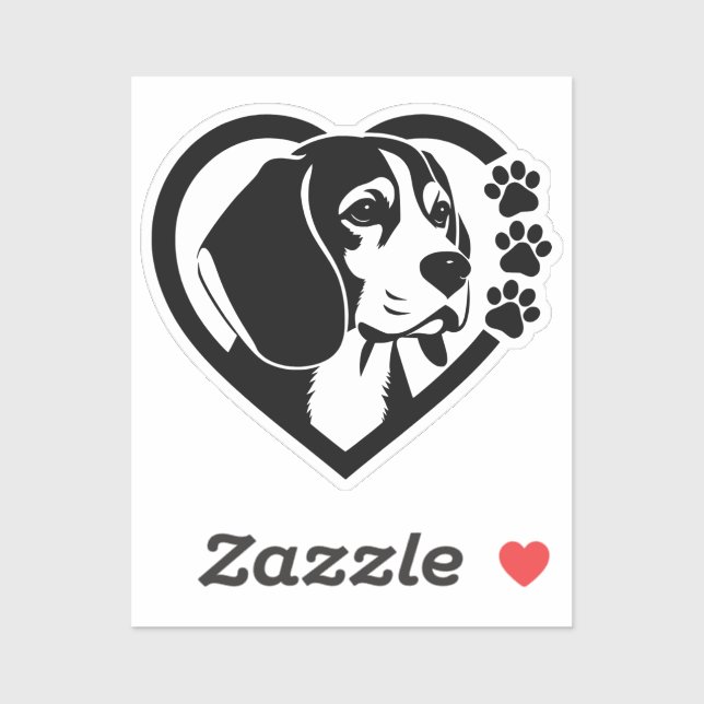 Adesivo Beagle (Folha)