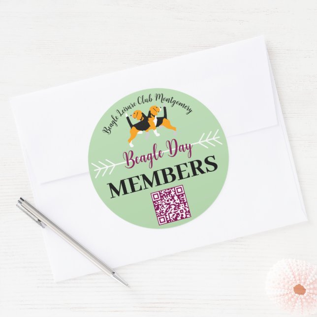 Adesivo Beagle Dog Day Mailing  (Envelope)