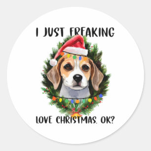 Adesivo Beagle, Eu Só Estraguei O Natal Do Amor.