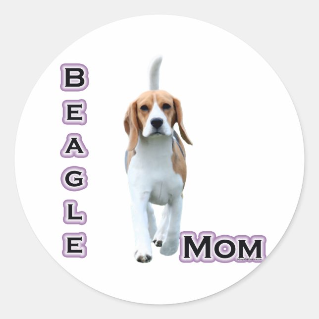 Adesivo Beagle Mãe 4 - Sticker (Frente)