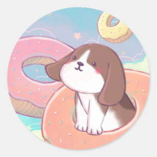 Adesivo Beagle & Rosquinha