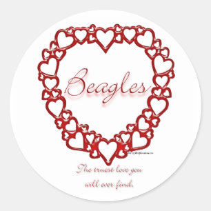 Adesivo Beagle True Love - Sticker