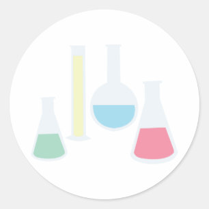 Adesivo Beakers de Química
