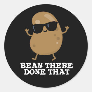Adesivo Bean Lá Fez Aquele Bean Engraçado Pun Dark BG