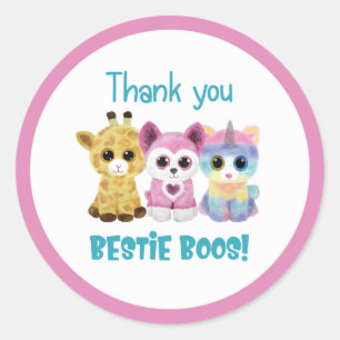 Adesivo Beanie Boo Obrigado Sticker