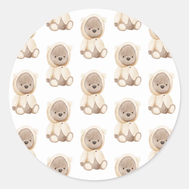 Adesivo Bear Bear Aquarela Simples (Frente)