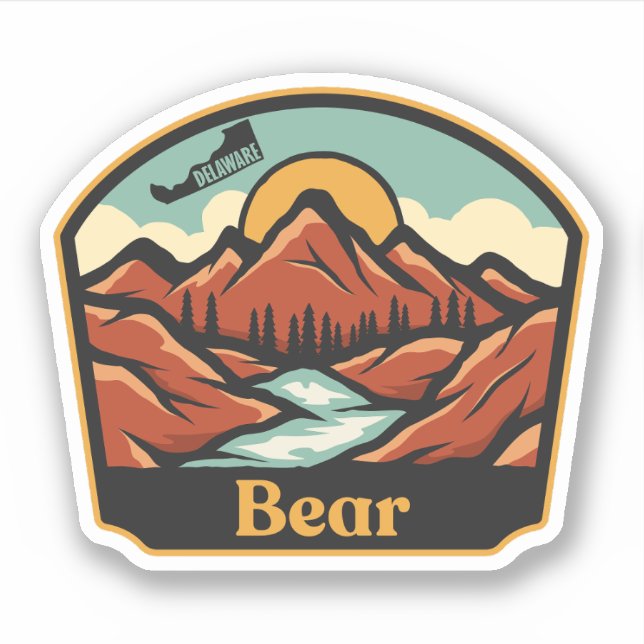 Adesivo Bear, Delaware  (Frente)