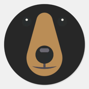 Adesivo Bear Face Fácil Fácil Figurino De Halloween Adulto