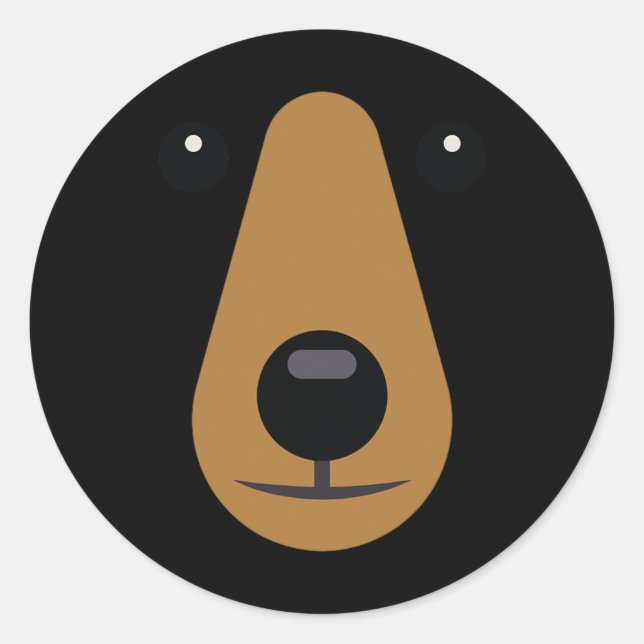 Adesivo Bear Face Fácil Fácil Figurino De Halloween Adulto (Frente)