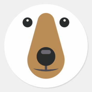 Adesivo Bear Face Fácil Fácil Figurino De Halloween Adulto
