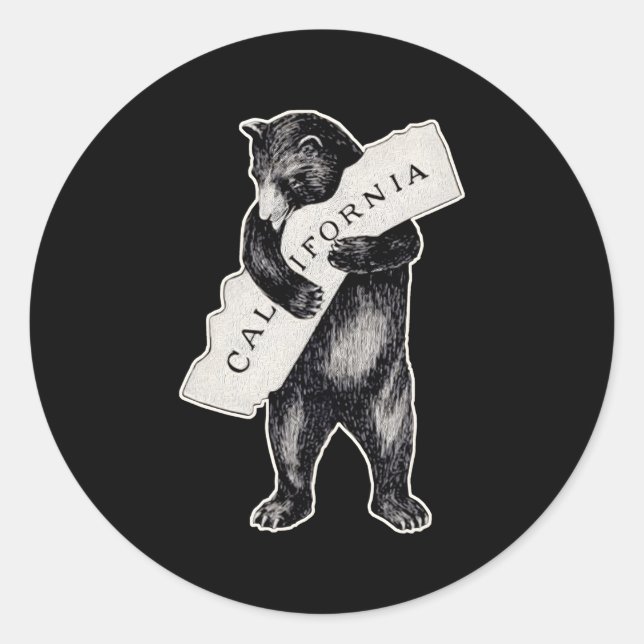 Adesivo Bear Hug I Love California Cali Bear (Frente)