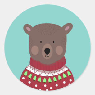 Adesivo Bear Natal