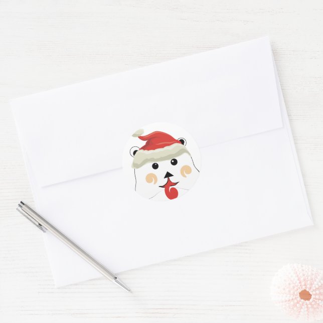Adesivo Bear Natal (Envelope)