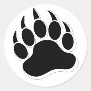 Adesivo BEAR PAW Efeito 3D da garra Gay do urso impression