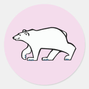 Adesivo BEAR POLAR - Conservação - Rosa Árctico