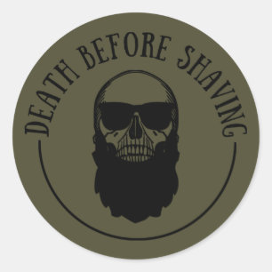 Adesivo Bearded cita barba engraçada dizendo presentes