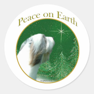 Adesivo Bearded Collie Peace