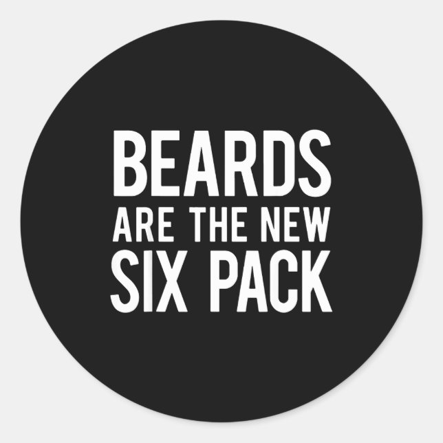 Adesivo Beards Are The New Six Pack  (Frente)