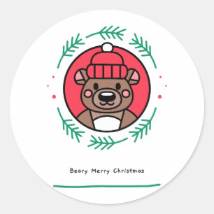 Adesivo Beary Felry Christmas
