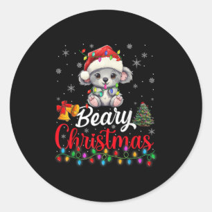 Adesivo Beary Felry Natal Design Santa Claus B