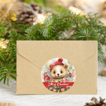 Adesivo Beary Merry Christmas Sticker<br><div class="desc">Traga um pouco de alegria de férias para onde quer que você vá com o Vinheta de Natal Beary Merry! ・ Impresso em papel de alta qualidade e sem ácido para uso duradouro ・ Impressão vibrante a cores de cheio, cheio de sangramento que pop ・ Frente resistente a manchas, pele...</div>