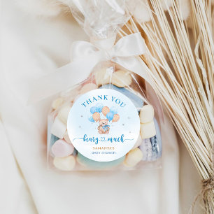 Adesivo Beary Muito Obrigado Chá de fraldas Sticker