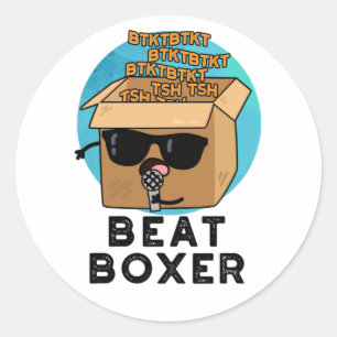 Adesivo Beat Boxer Cute Beatboxer Box